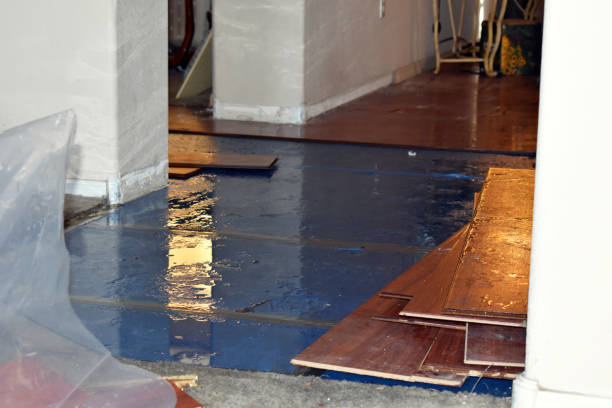 Professional Emergency Water Damage Restoration technician working in East Liverpool, OH